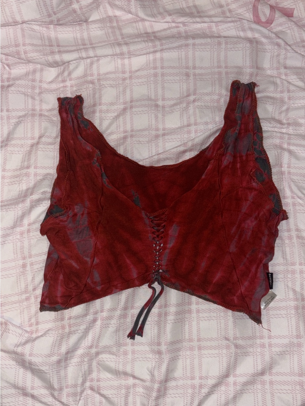 Culture Punk Crop Cherry Red